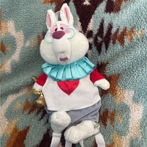Disney alice in wonderland white rabbit backpack